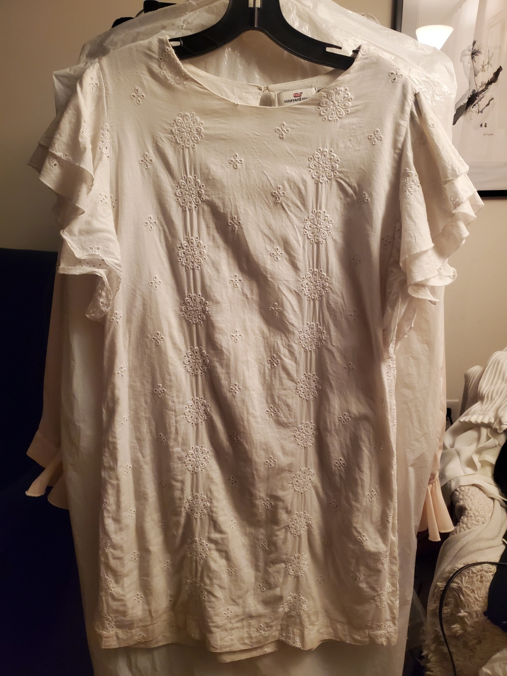 Vineyard Vines White Eyelet Shift Dress